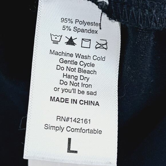 LuLaRoe Randy Black Aztec Shirt Women's Size L Raglan Sleeve Stretch Western - Picture 5 of 5